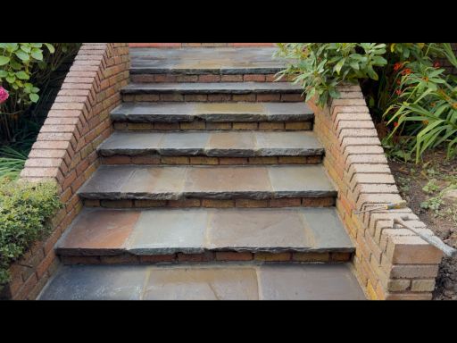 cleaned and flow point grouted